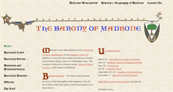 Desktop Screenshot of baronyofmadrone.net